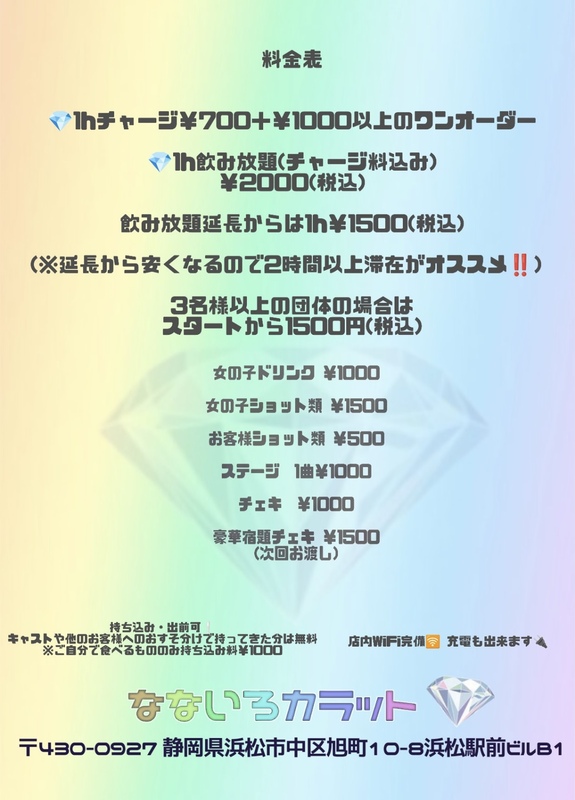 なないろカラット 料金